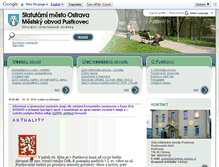 Tablet Screenshot of ostrava-pustkovec.cz